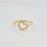 Heart Ring 0.85 g / T7 Yellow Gold 18K