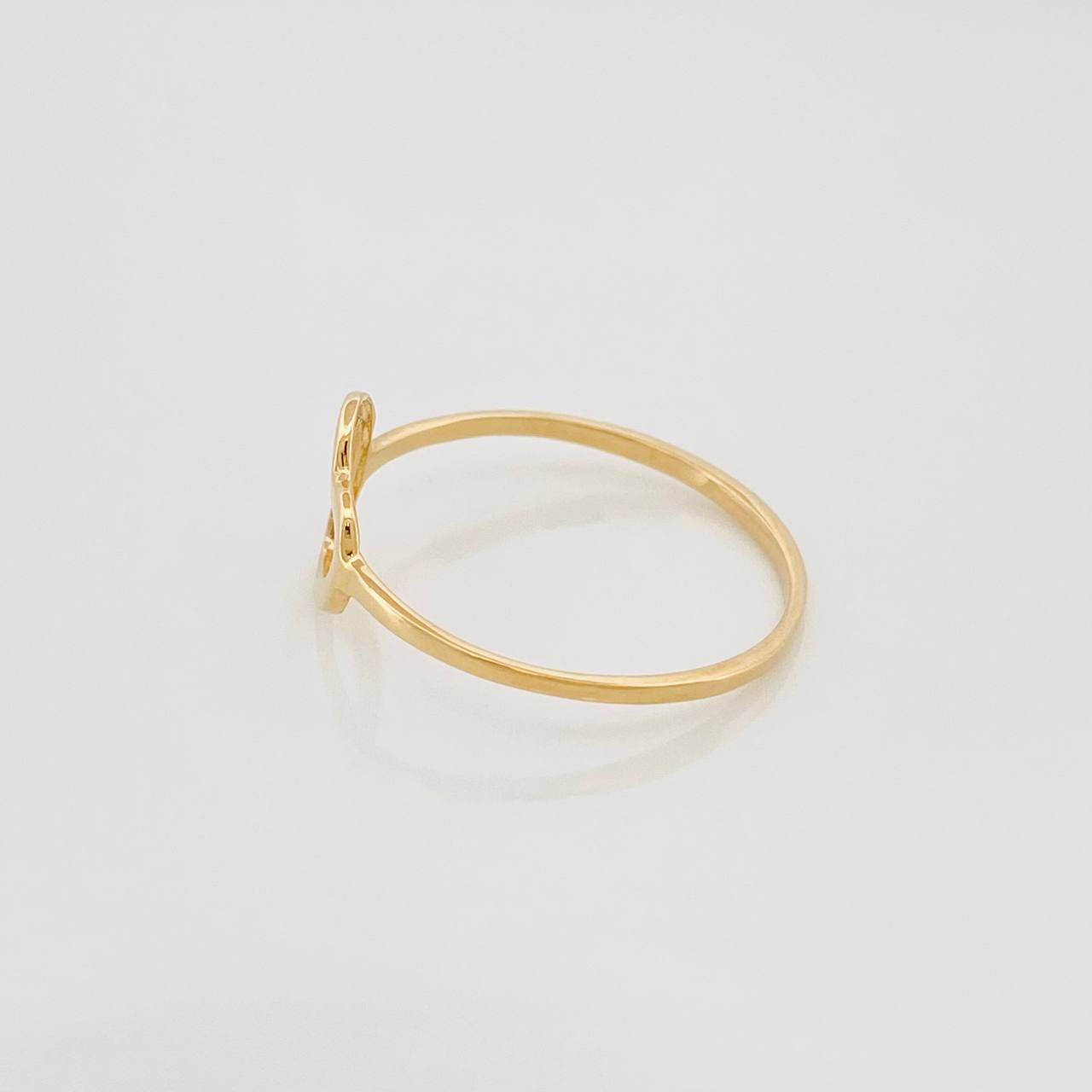 Heart Ring 0.85 g / T7 Yellow Gold 18K