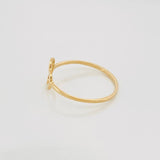 Heart Ring 0.85 g / T7 Yellow Gold 18K
