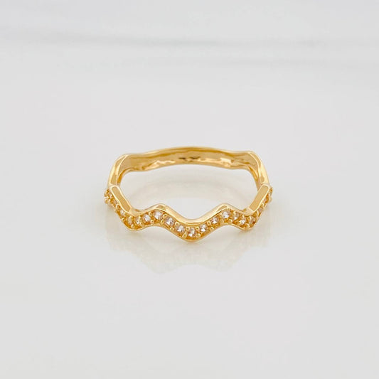 Anillo Zig Zag 1.7 g / T7 Oro Amarillo 18K