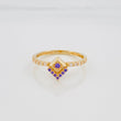 Anillo Solitario Rombo 1.75 g / T6 3/4 Oro Amarillo 18K