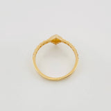 Anillo Solitario Rombo 1.75 g / T6 3/4 Oro Amarillo 18K