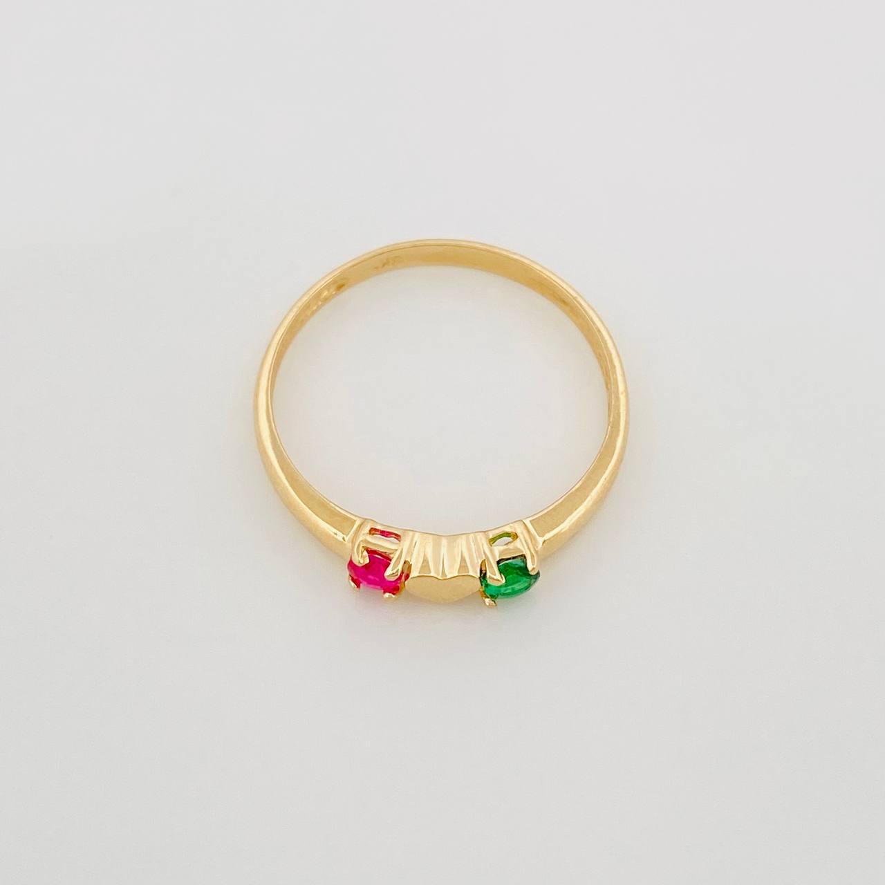 Anillo Corazon 1.85 g / T7 1/2 Oro Amarillo 18K