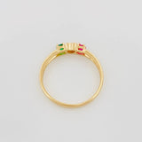 Anillo Corazon 1.85 g / T7 1/2 Oro Amarillo 18K