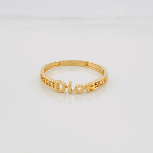 Anillo Dios 1.5 g / T7 3/4 Oro Amarillo 18K