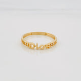 Ring God 1.5 g / T7 3/4 Yellow Gold 18K