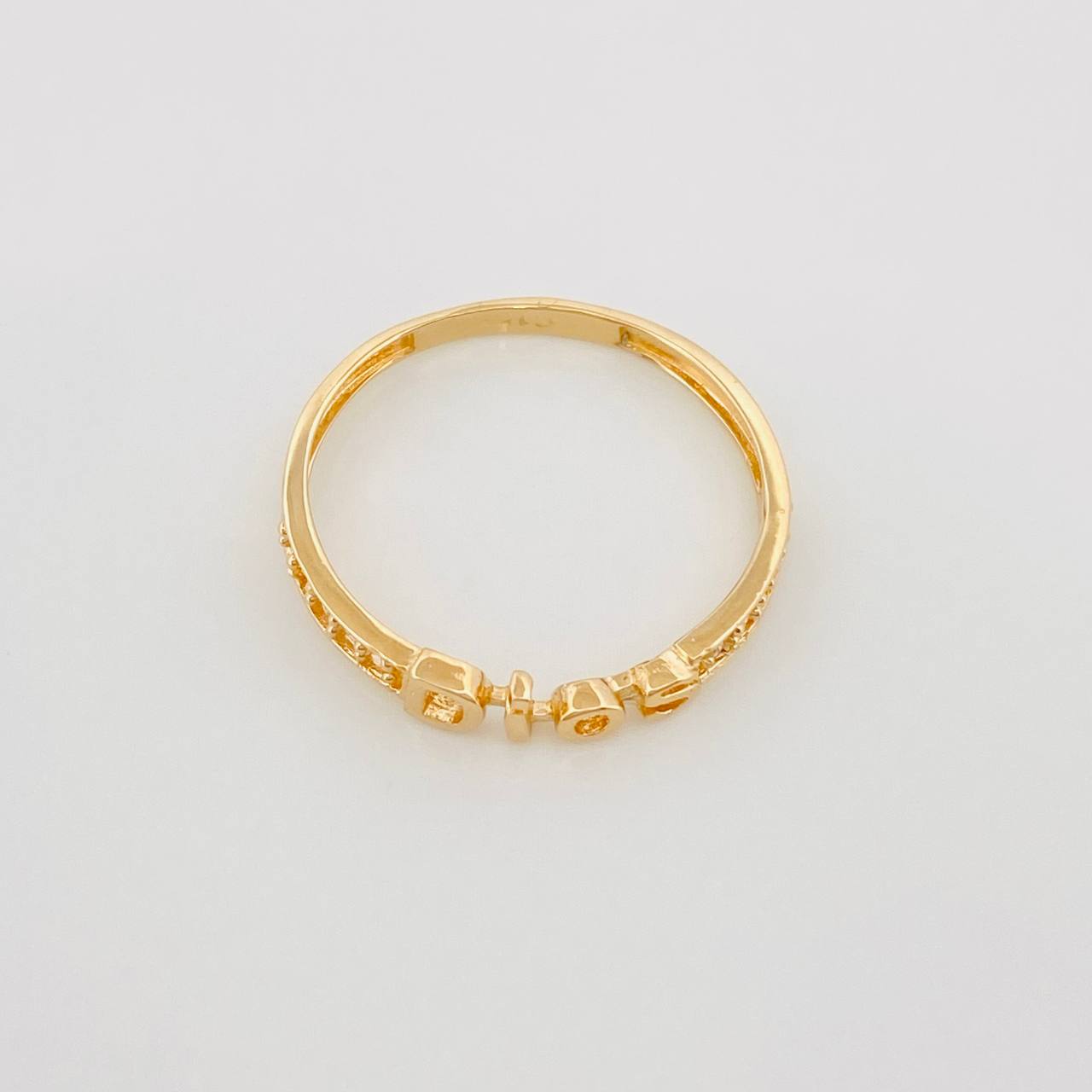 Ring God 1.5 g / T7 3/4 Yellow Gold 18K