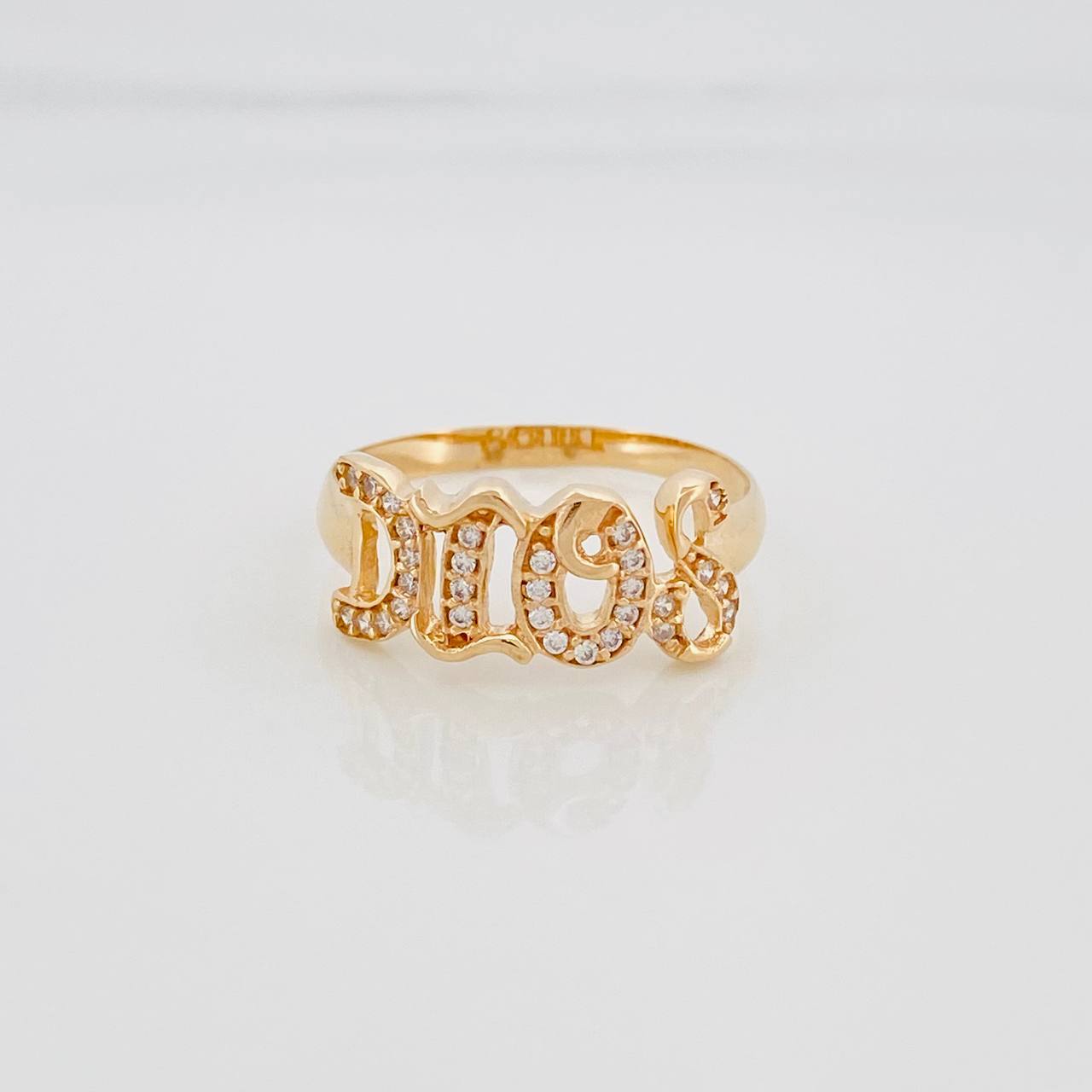 Ring God 2.35 g / T7 1/2 Yellow Gold 18K
