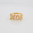 Ring God 2.35 g / T7 1/2 Yellow Gold 18K