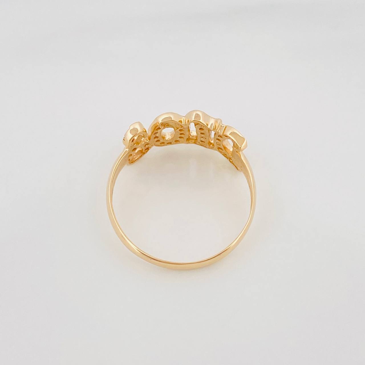 Ring God 2.35 g / T7 1/2 Yellow Gold 18K