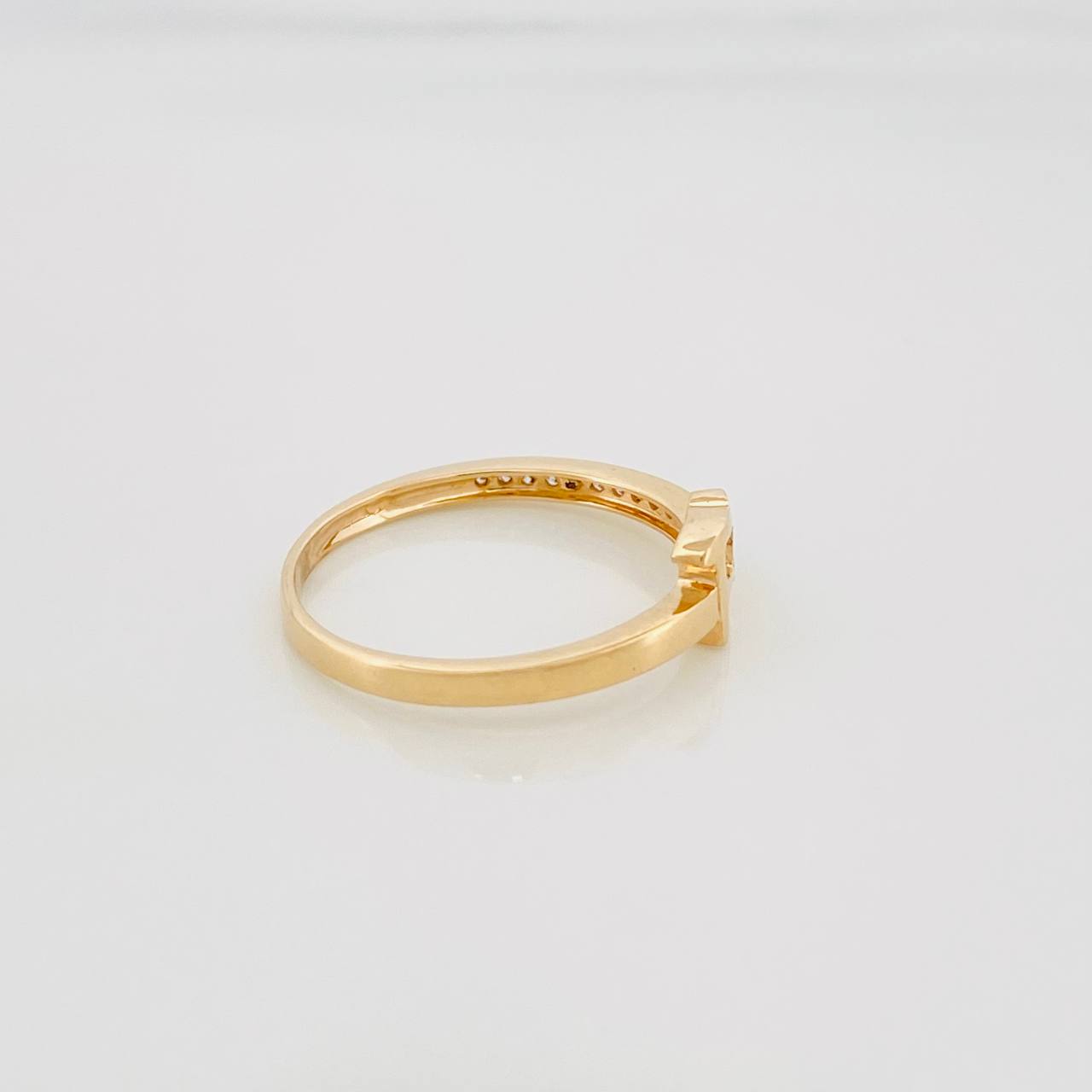 Anillo Fe 1.8 g / T6 Dos Oros Amarillo Blanco 18K