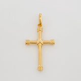 Dije Cruz 1.7 g / 1 1/4 in Oro Amarillo 18K