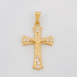 Dije Cruz Cristo 2.7 g / 1 3/4 in Oro Amarillo 18K