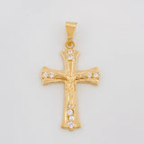 Dije Cruz Cristo 2.7 g / 1 3/4 in Oro Amarillo 18K