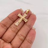 Dije Cruz Cristo 2.7 g / 1 3/4 in Oro Amarillo 18K