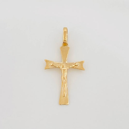 Dije Cruz Cristo 0.95g / 1 in Oro Amarillo 18K