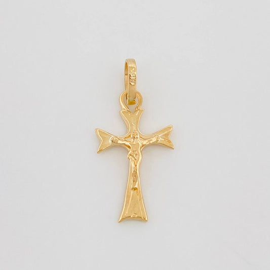 Dije Cruz Cristo 0.75g / 1 in Oro Amarillo 18K