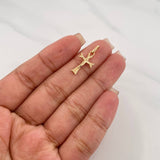 Dije Cruz Cristo 0.8 g / 1 in Oro Amarillo 18K