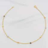 Tobillera Espiga 1.7 g / 9 3/4 in / 1.4 mm Tres Oros 18K