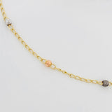 Tobillera Espiga 1.7 g / 9 3/4 in / 1.4 mm Tres Oros 18K