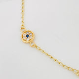 Tobillera Espiga 2.7 g / 9 3/4 in / 1.4 mm Tres Oros 18K