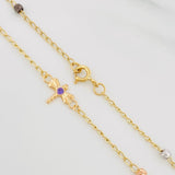 Tobillera Espiga 2.7 g / 9 3/4 in / 1.4 mm Tres Oros 18K