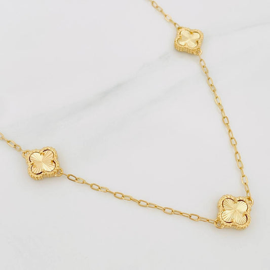 Classic Link Chain Clover 5.9 g / 19 3/4 in / 1 mm Yellow Gold 18K