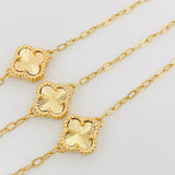 Cadena Aro Seguido Trebol 5.9 g / 19 3/4 in / 1 mm Oro Amarillo 18K