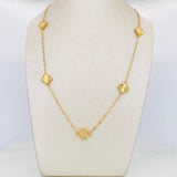 Cadena Aro Seguido Trebol 5.9 g / 19 3/4 in / 1 mm Oro Amarillo 18K