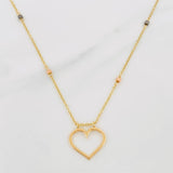 Cadena Aro Seguido Corazon 4.1 g / 18 1/4 in / 2.6 mm Tres Oros 18K