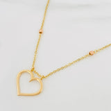 Cadena Aro Seguido Corazon 4.1 g / 18 1/4 in / 2.6 mm Tres Oros 18K
