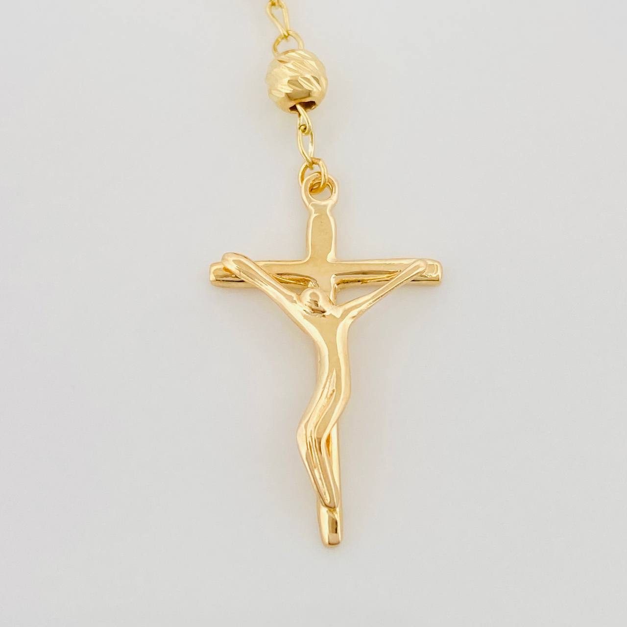 Rosario Virgen Milagrosa 10.45 g / 23 1/2 in / 3.5 mm Tres Oros 18K