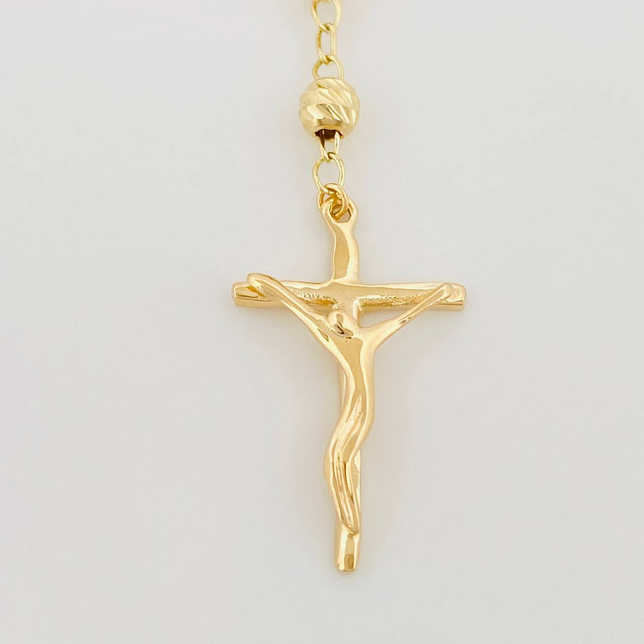 Miraculous Virgin Rosary 11.45 g / 23 1/2 in / 1.2 mm 18K Yellow Gold