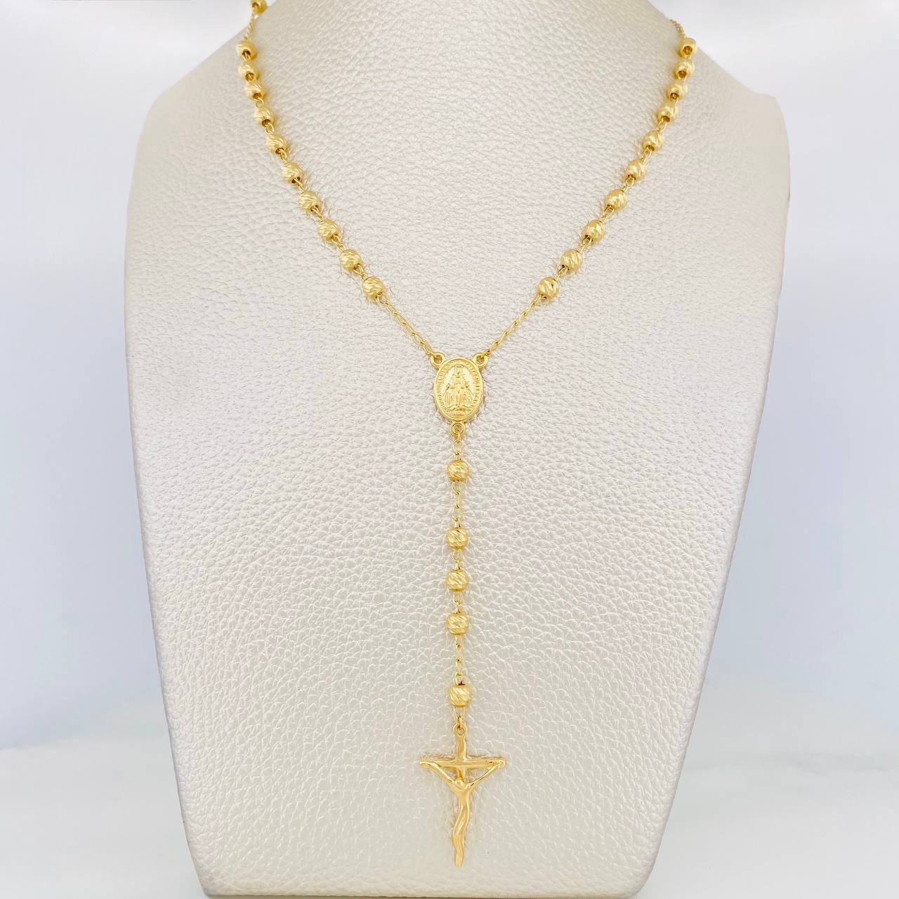 Rosario Virgen de la milagrosa 11.35g / 23 1/2 in / 3.85mm Oro Amarillo 18K