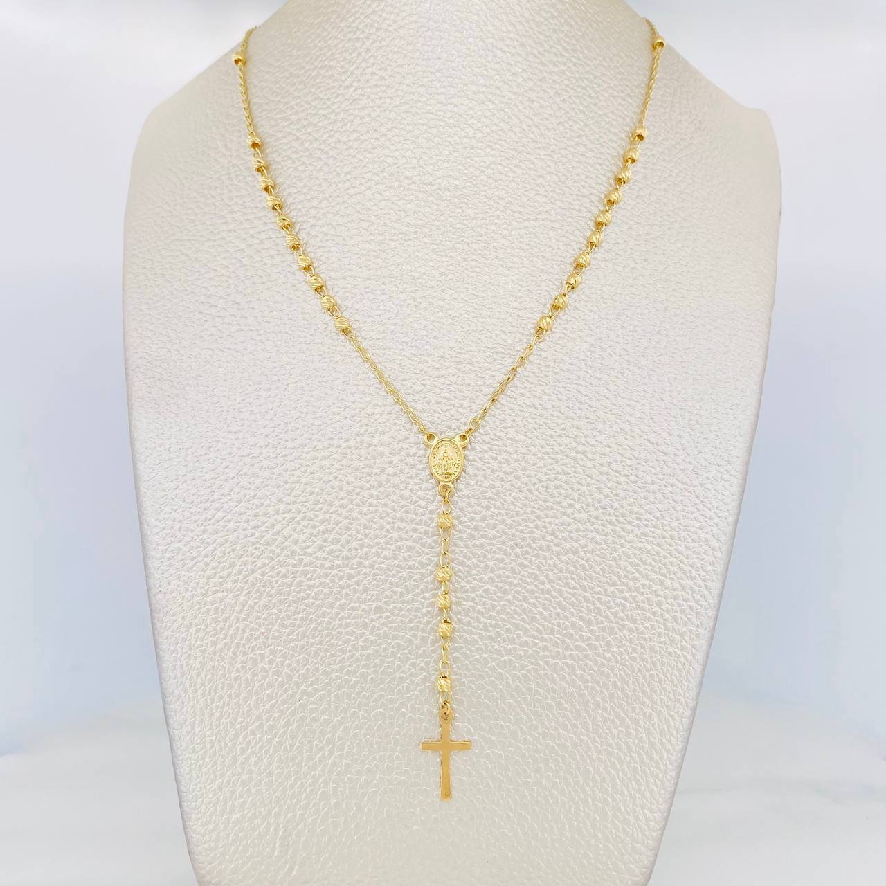 Miraculous Virgin Rosary 5.85 g / 21 1/4 in / 1.3 mm 18K Yellow Gold