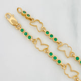 Tennis Bracelet Butterfly 5.2g / 7 in / 2.6mm Yellow Gold 18K