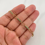 Tennis Bracelet Butterfly 5.2g / 7 in / 2.6mm Yellow Gold 18K