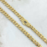 Cuban Links Infinite 24.25gr / 60cm / 6.2mm Diamond Cut Partial Yellow Gold +2 18K ©