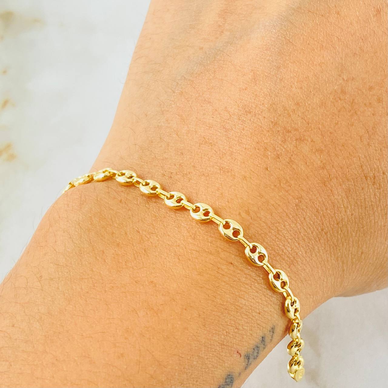 Bracelet Gc 2.8gr / 7 1/4 in / 4mm Yellow Gold 18K ©
