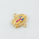 Herraje Herraje Virgen Guadalupe 1.2gr / 1/2 in / Oro Amarillo 18K