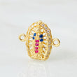 Herraje Herraje Virgen Guadalupe 1.2gr / 1/2 in / Oro Amarillo 18K