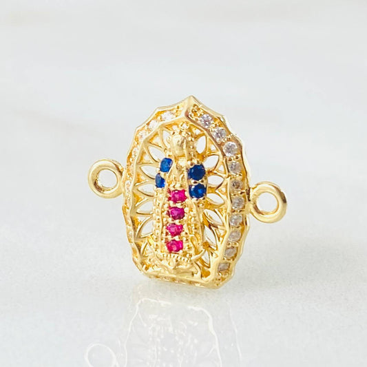 Herraje Herraje Virgen Guadalupe 1.2gr / 1/2 in / Oro Amarillo 18K