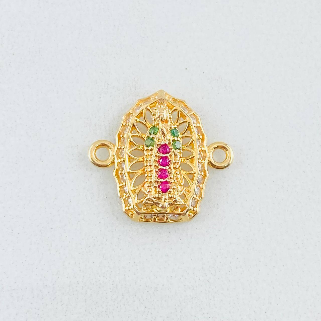 Herraje Virgen Guadalupe 1.15gr / 1/2 in / Oro Amarillo 18K ©