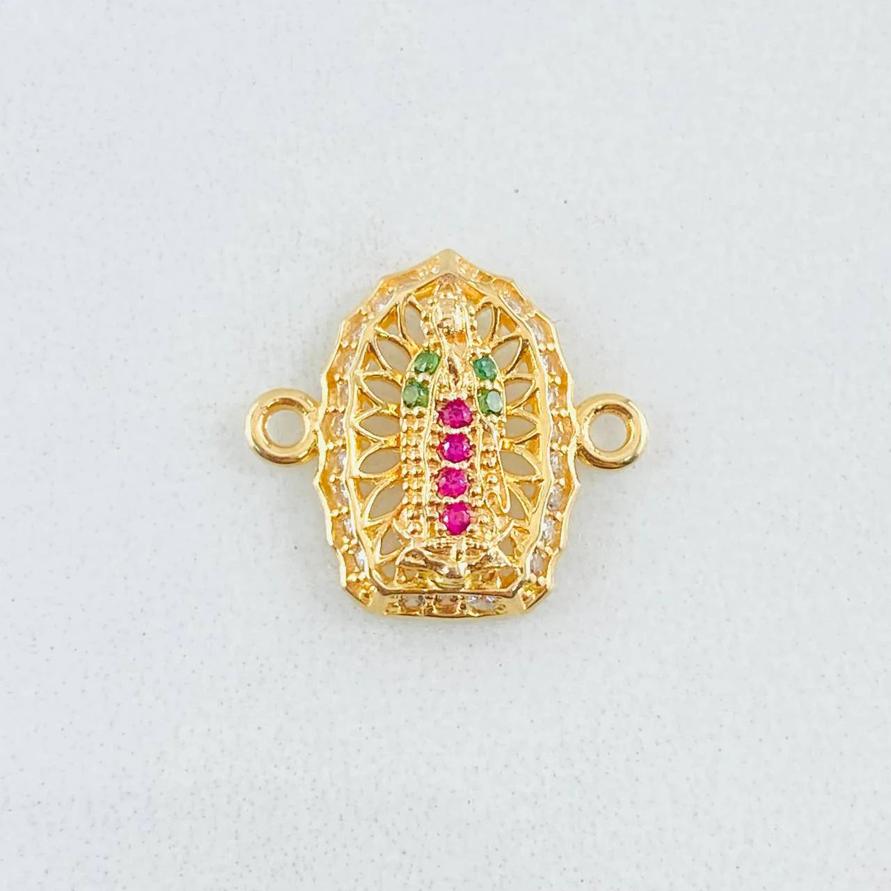 Herraje Virgen De Guadalupe 1.15 g / 1/2 in Oro Amarillo 18K