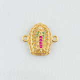 Herraje Virgen De Guadalupe 1.15 g / 1/2 in Oro Amarillo 18K