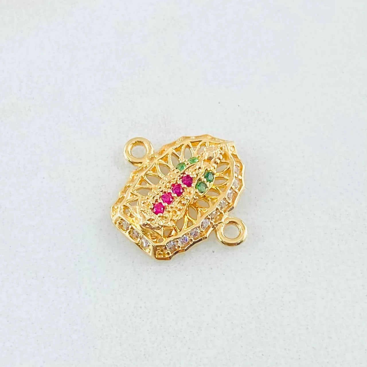 Herraje Virgen De Guadalupe 1.15 g / 1/2 in Oro Amarillo 18K