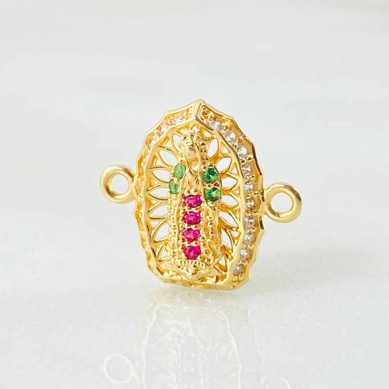 Herraje Virgen De Guadalupe 1.15 g / 1/2 in Oro Amarillo 18K