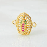 Herraje Virgen De Guadalupe 1.15 g / 1/2 in Oro Amarillo 18K