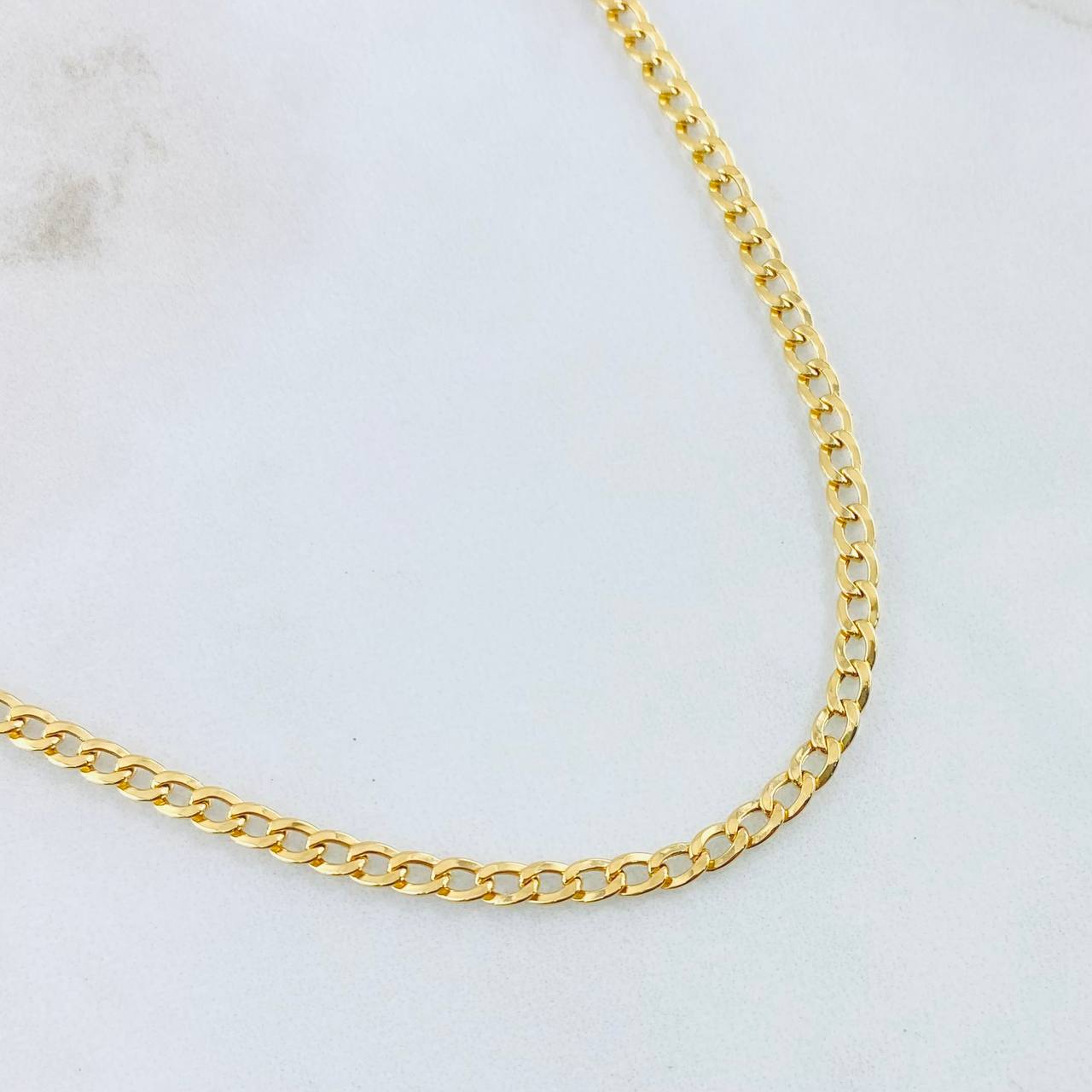 Cadena Cubana 3.8gr / 19 3/4 in / Oro Amarillo +1 18K