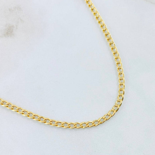 Cadena Cubana 3.8gr / 19 3/4 in / Oro Amarillo +1 18K